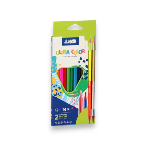 Picture of JUNIOR PENCIL COLOURS DUAL X12